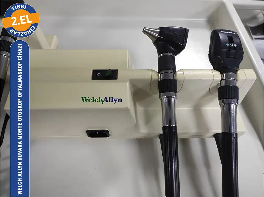 İkinci El Welch Allyn Duvara Monte Otoskop Oftalmoskop Cihazı